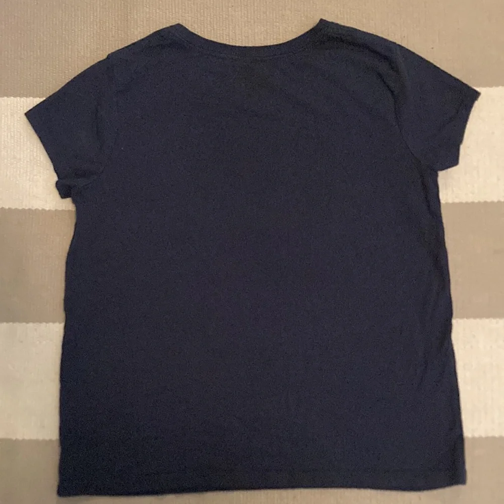 Gymboree Girls L (10-12)  Tres Chic Embroidered T-shirt Navy
